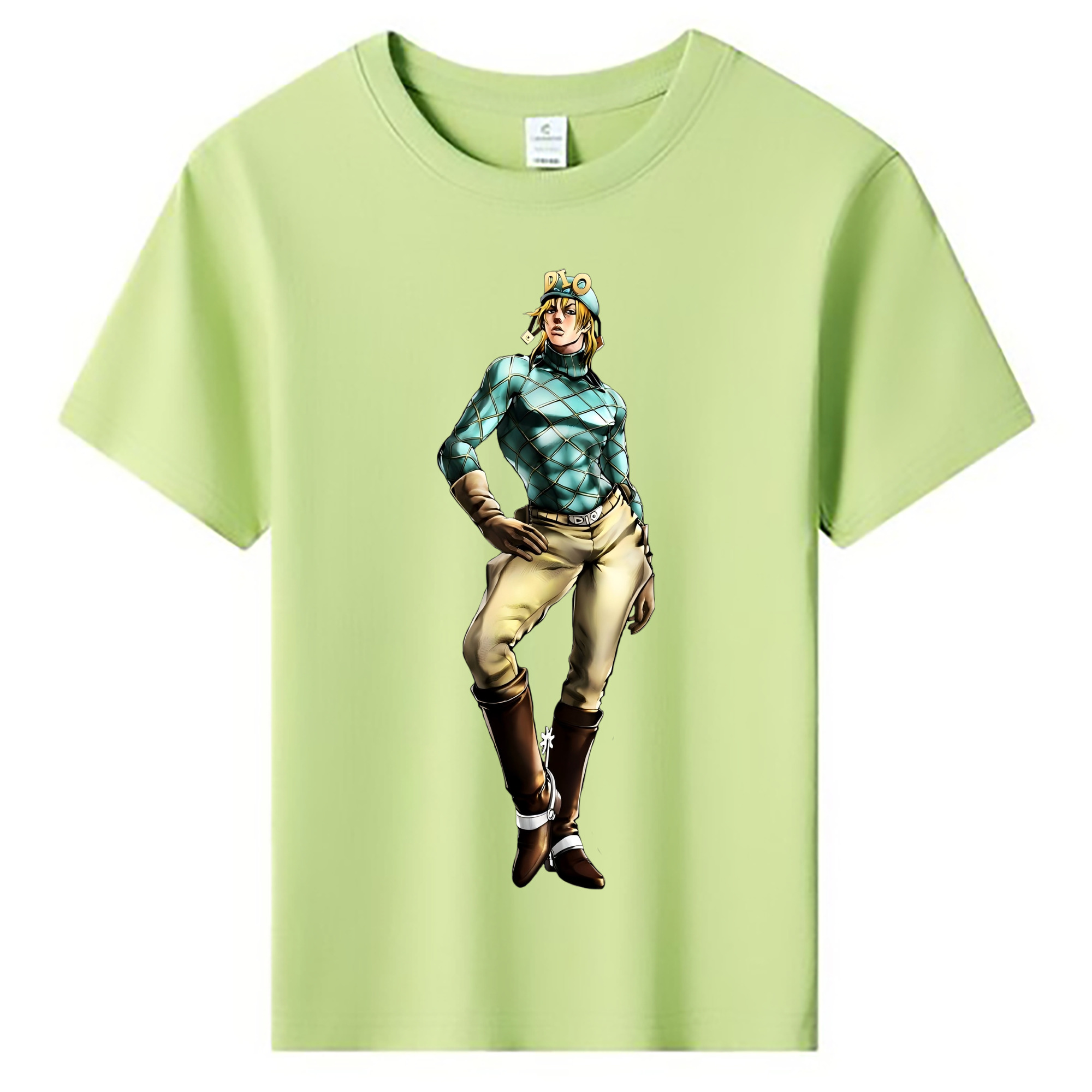 （画像用） ジョジョの奇妙な冒険 ディオ?ブランドー JoJo's Bizarre Adventure Dio Brando 綿100％キッズTシャツ（フロントプリント）